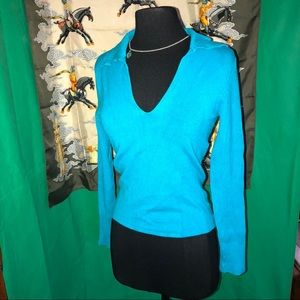 Max Studio size‎ small Robins egg blue sweater